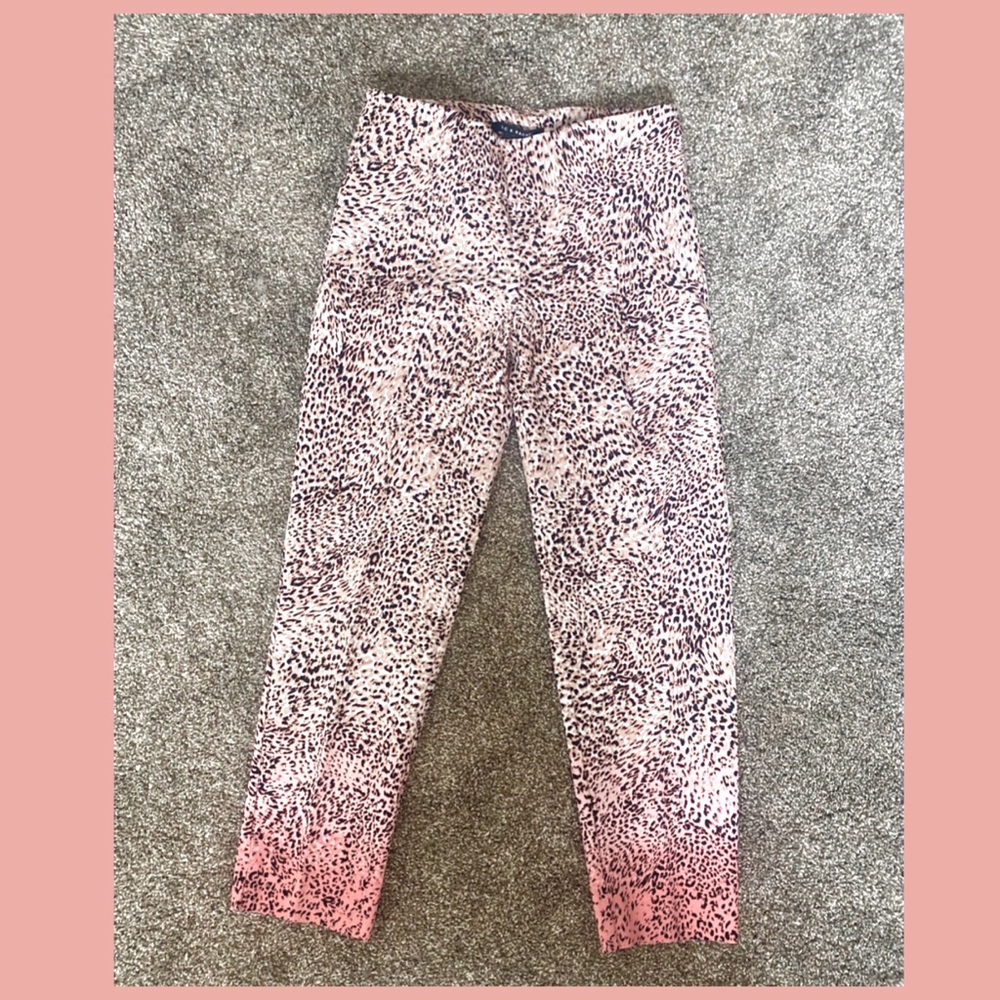 Zac & Rachel Leopard Print Natural/Pink Pants